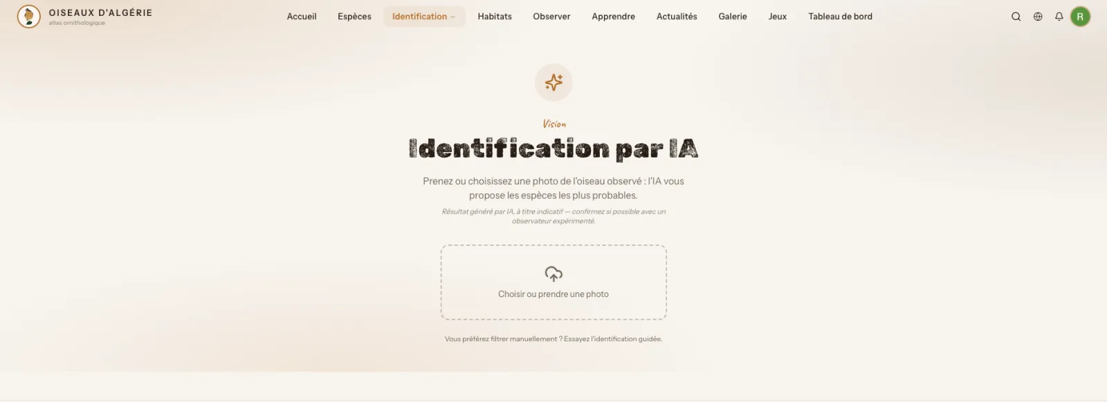 Aperçu de l'identification par IA